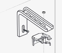 Soporte del estor  pared o techo