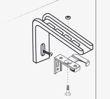 Soporte del estor  pared o techo